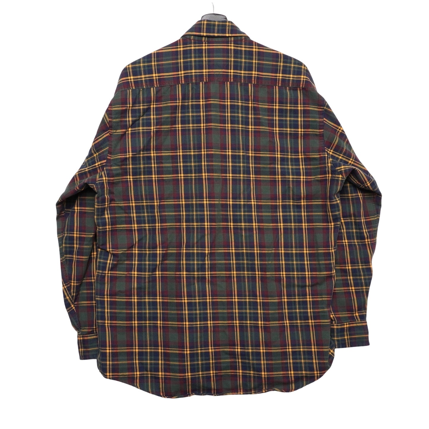 Tommy Hilfiger Plaid Flannel Shirt Mens M Button Front Long Sleeve Vintage Y2K