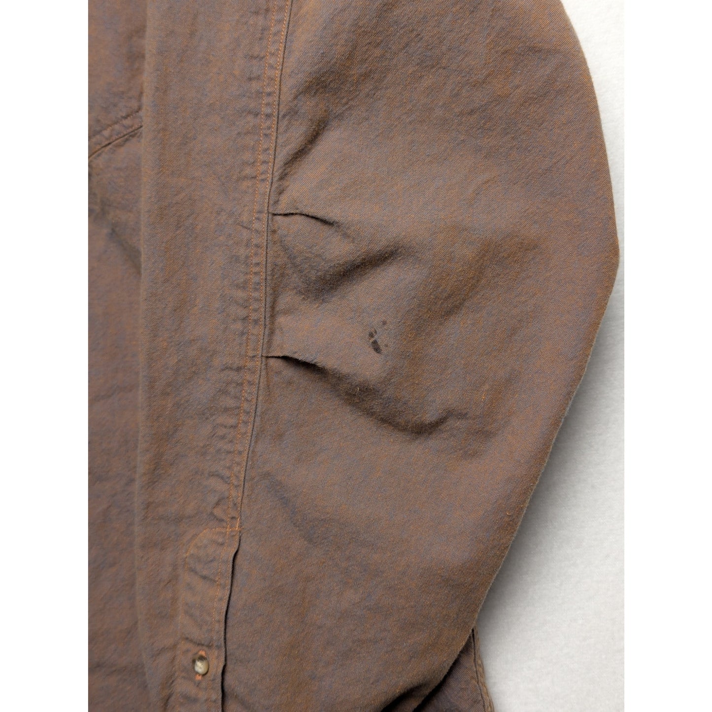 Nordstrom "The Natural Style" Two-Toned Shirt *Brown/Blue* Size 15½ L