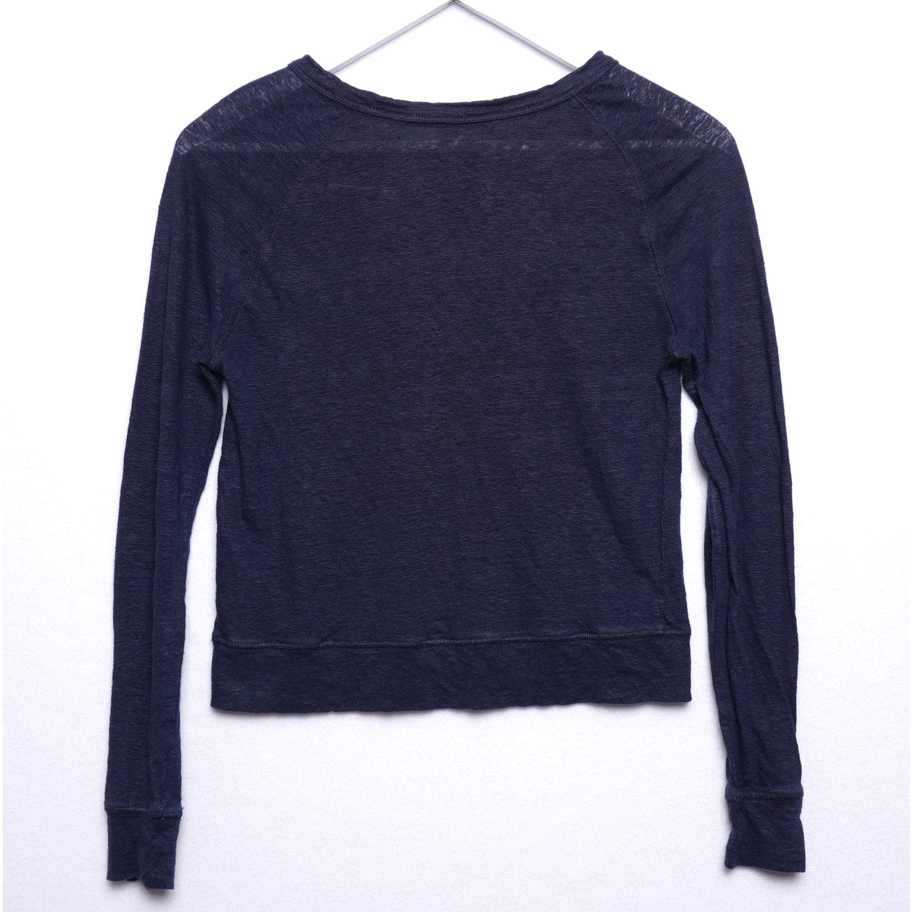 Vince 100% linen raglan top blue size S