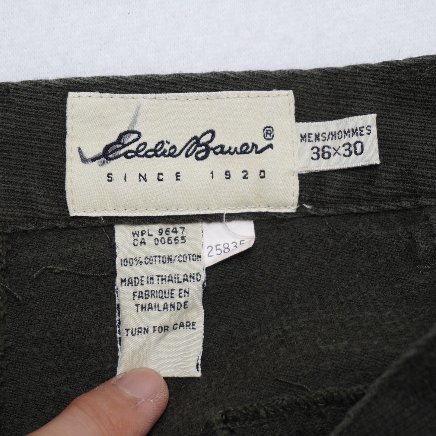 Vintage Eddie Bauer Cargo Pants Men's 36x30 Cotton Utility Workwear NWT