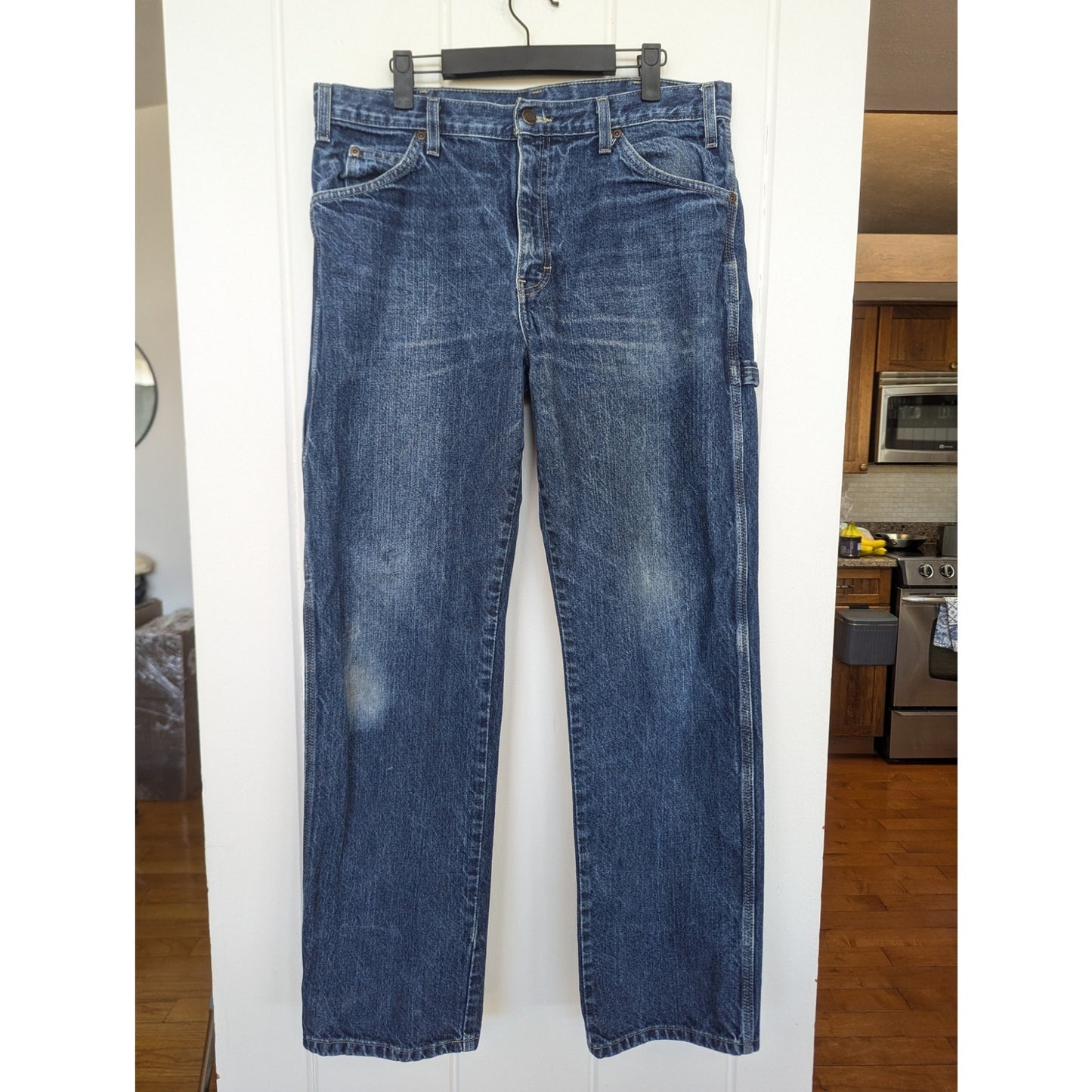 Dickies Carpenter Jeans Dark Wash 34x32 100% Cotton