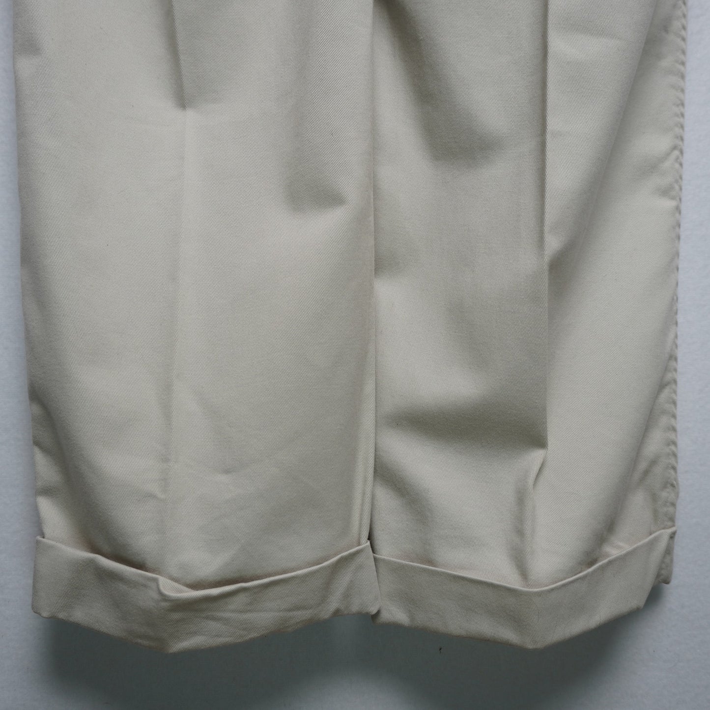 Lee Pleated and Cuffed Stone Color Khakis Size 34x32 100% Cotton