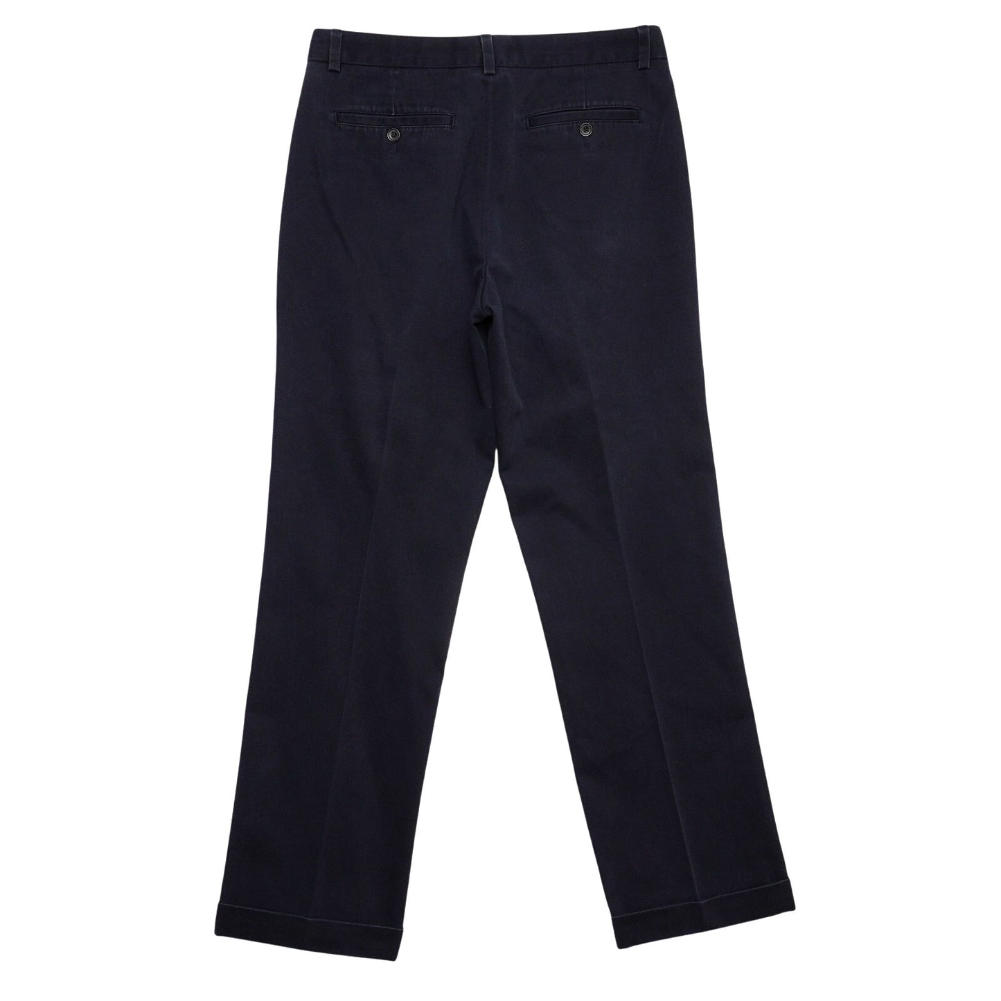 Eddie Bauer Wrinkle Resistant Classic Fit Navy Pleated Chino Pants Men's 32x30
