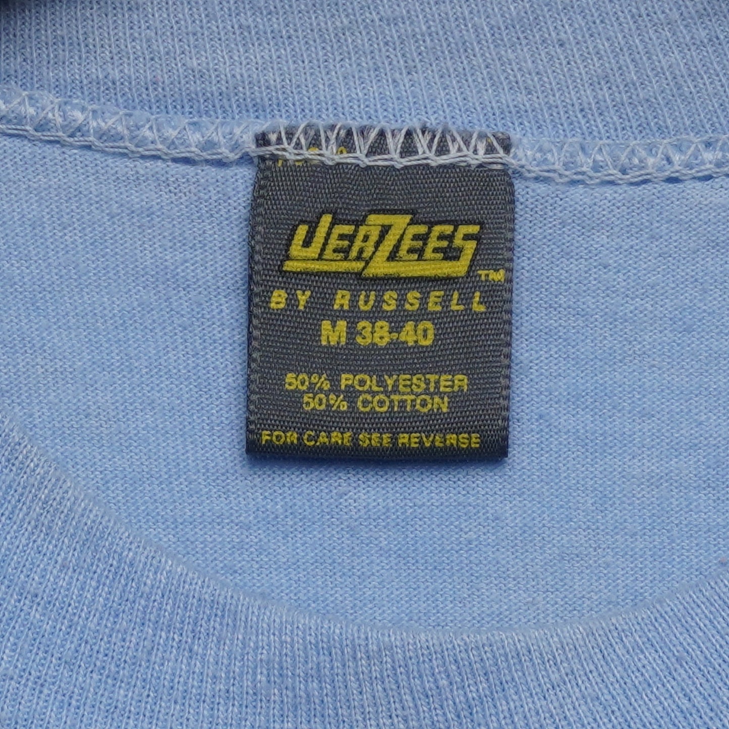 Vintage Jerzees by Russell Severn River Faculty Basketball Team T-shirt Baby Blue Size M