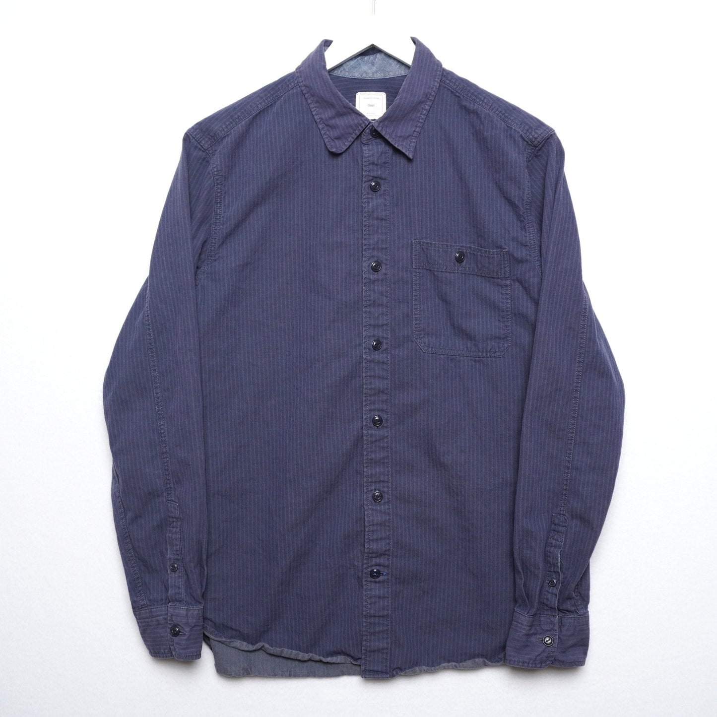 Gap Blue Striped Button Down Shirt Long Sleeve Size Medium