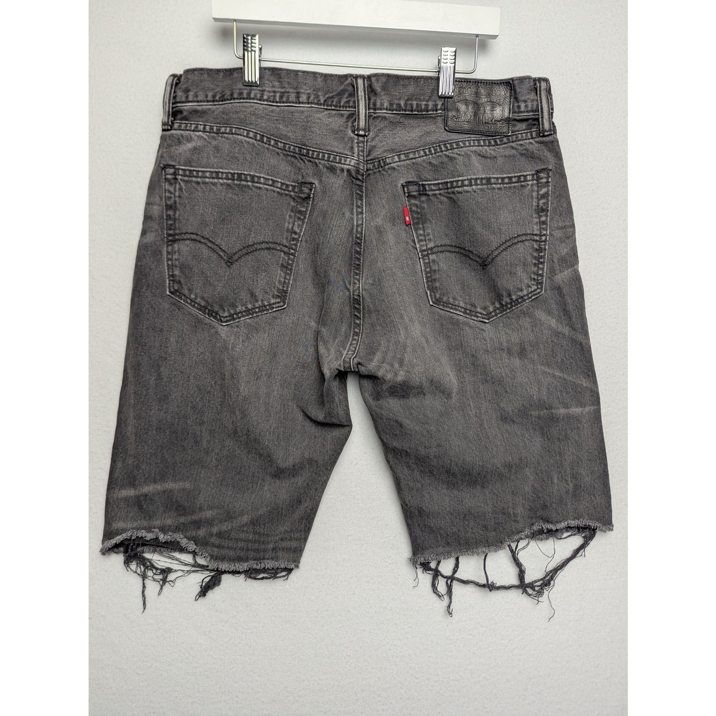 Levi's 505 Black Cutoff Shorts 100% Cotton 34