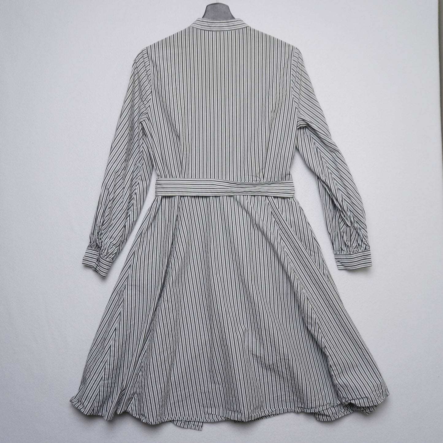 Calvin Klein Striped Shirt Dress Women’s Size 6 | 100% Cotton Belted Fit & Flare