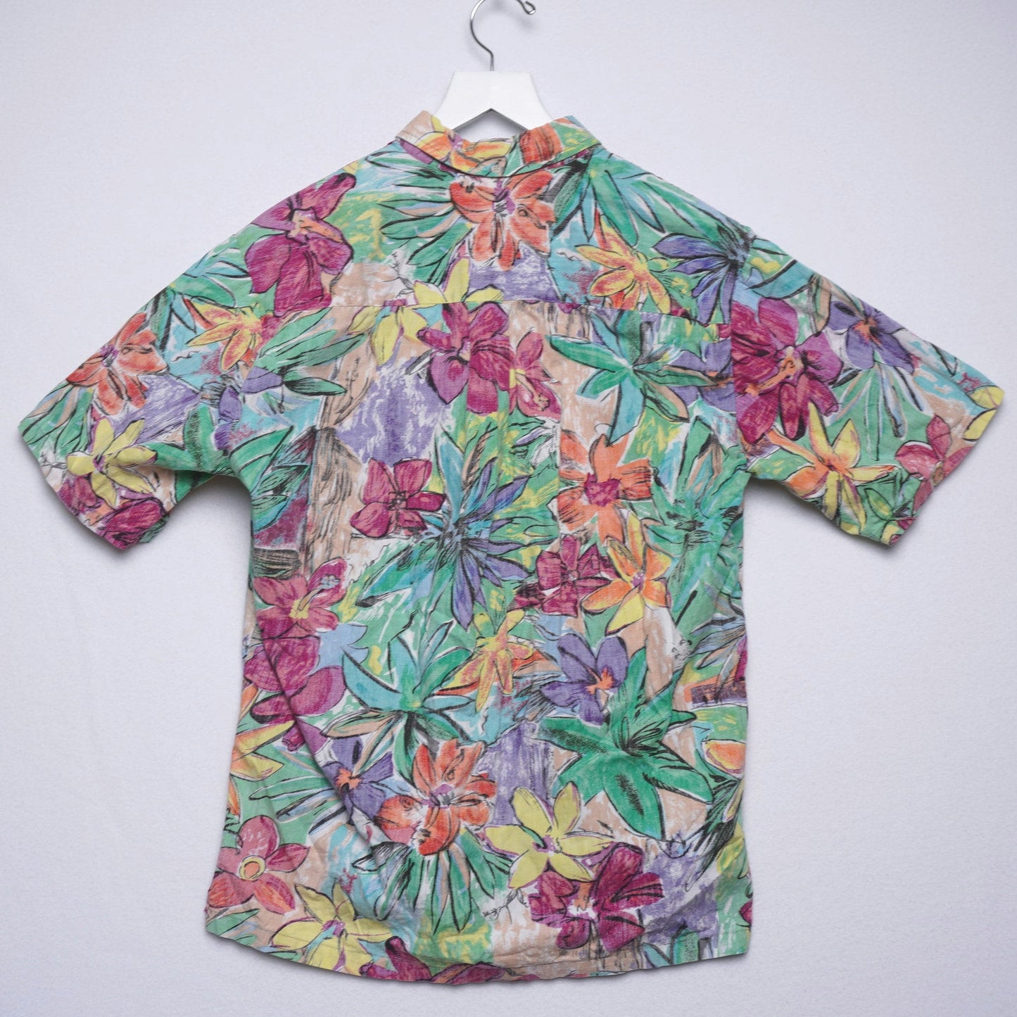 Vintage Cooke Street Honolulu Hawaiian Shirt Size S 100% Cotton Made in USA