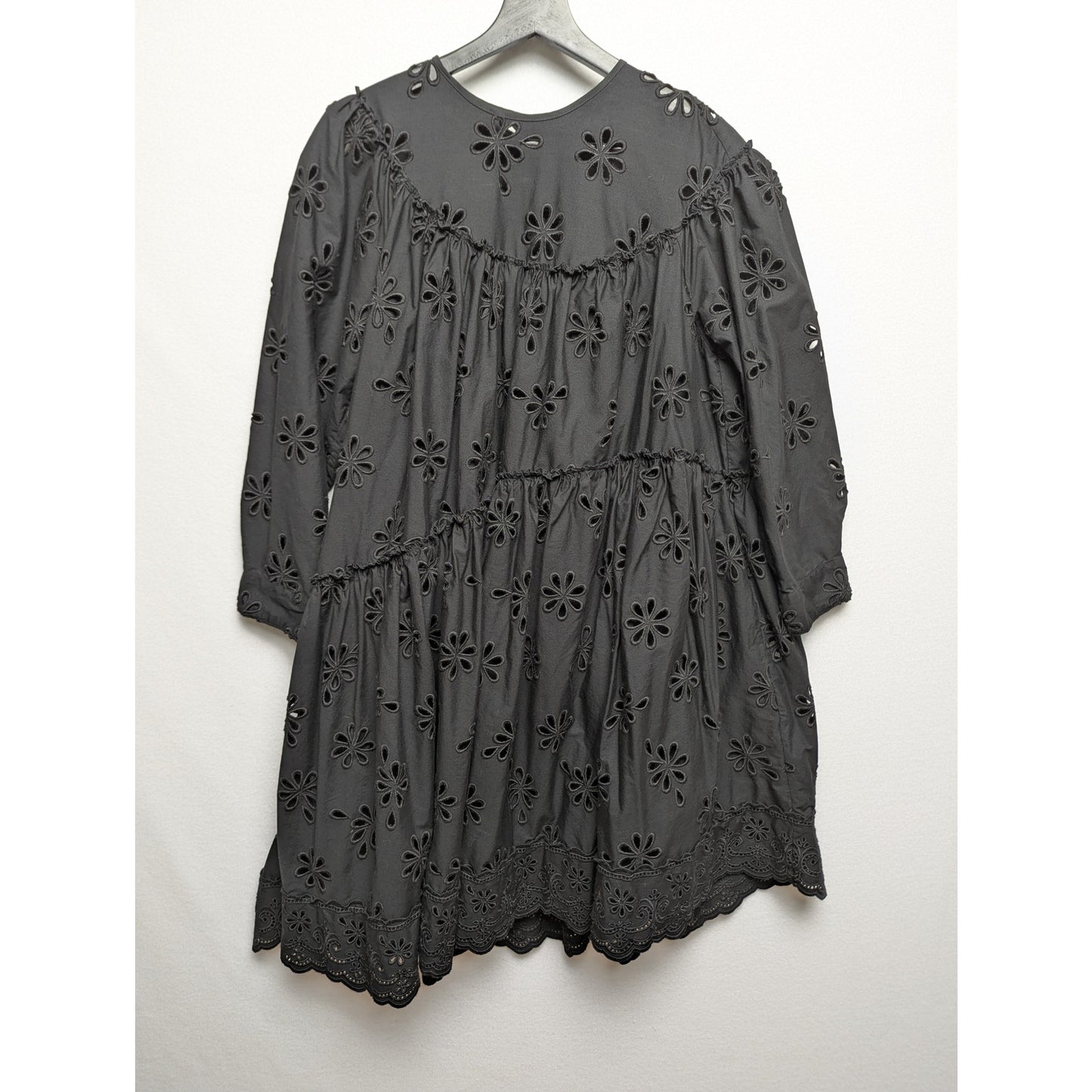 Simone Rocha x HM Black Voluminous Eyelet Dress Size S