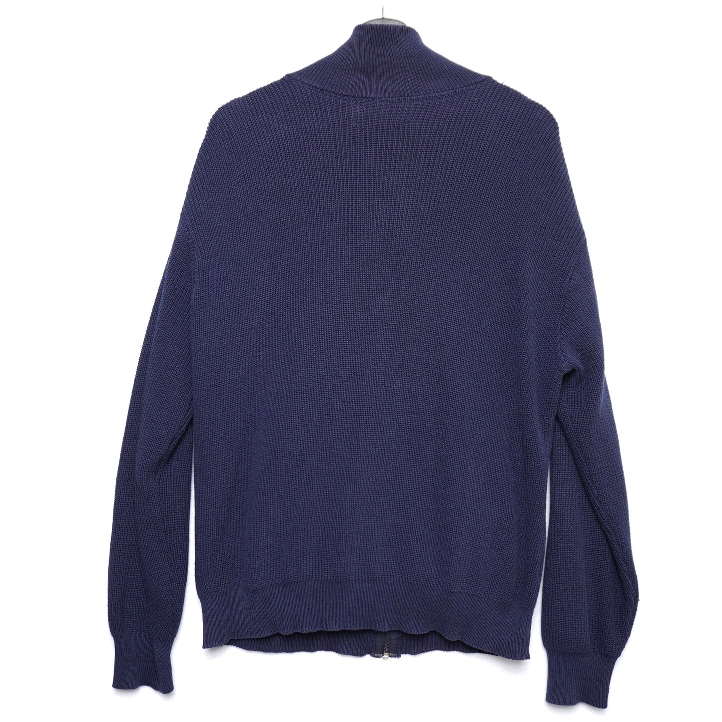 L.L. Bean USA Navy Cotton Full-Zip Sweater Jacket Men’s L