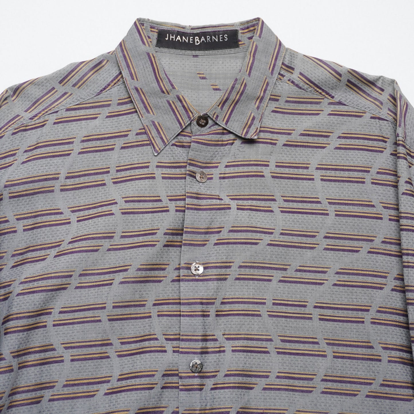 Vintage Jhane Barnes Wavy Print Button Down M