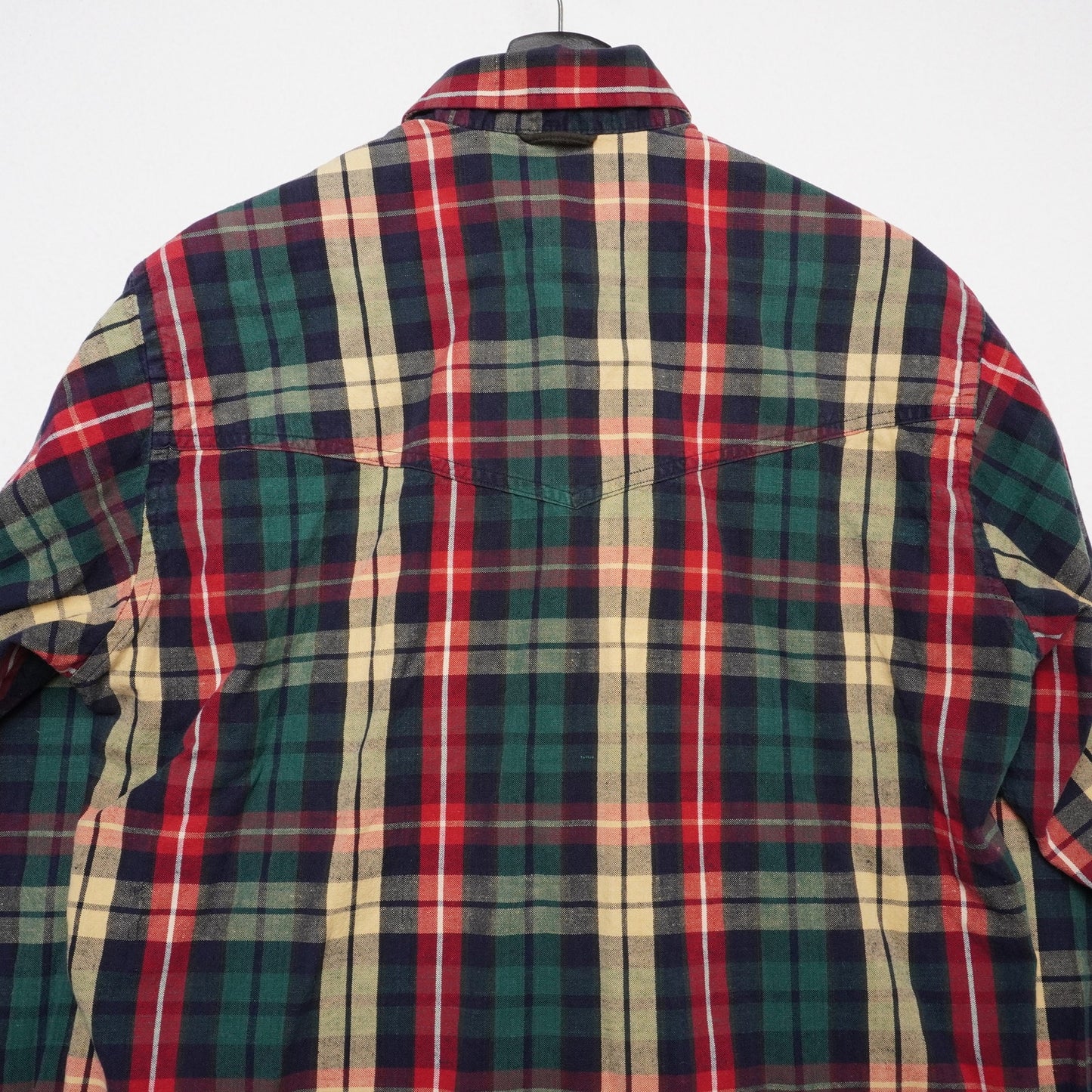 Texas Cotton Plaid Shirt Men’s Medium USA Made Pure Cotton Long Sleeve Button Down