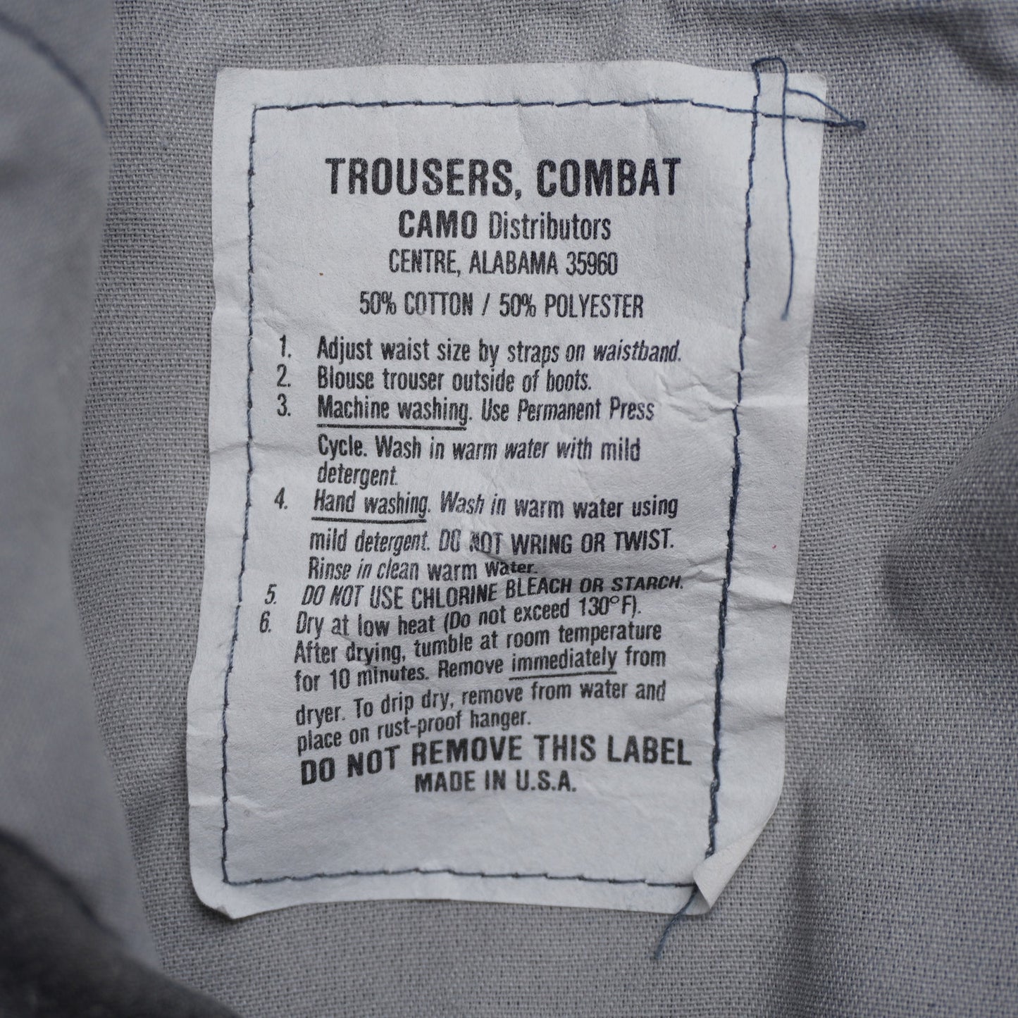 US Army Camouflage Combat Trousers Medium