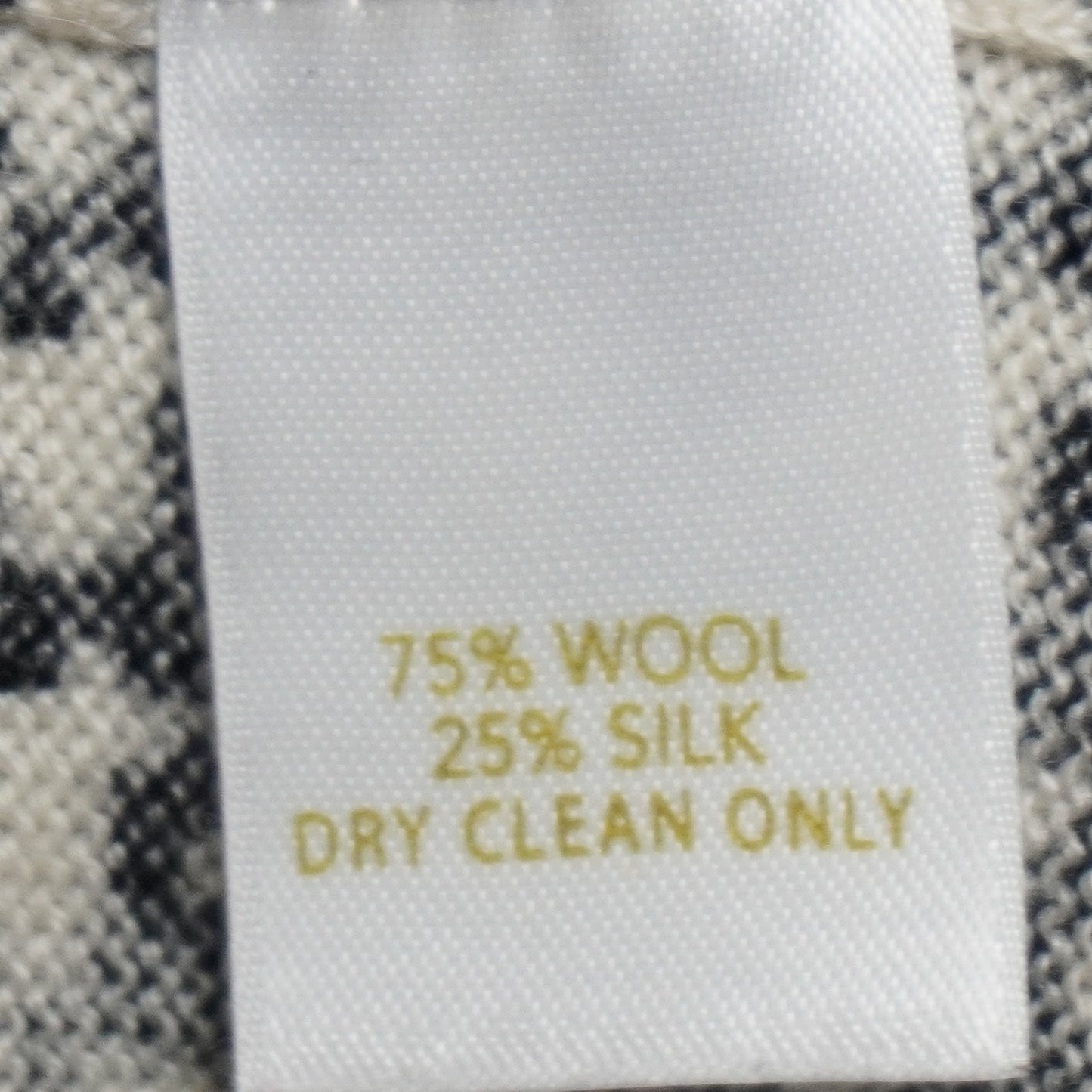 Nordstrom Studio 121 Wool Silk Blend Houndstooth Sweater M