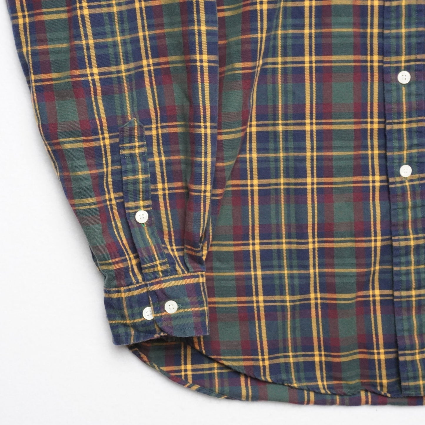 Tommy Hilfiger Plaid Flannel Shirt Mens M Button Front Long Sleeve Vintage Y2K