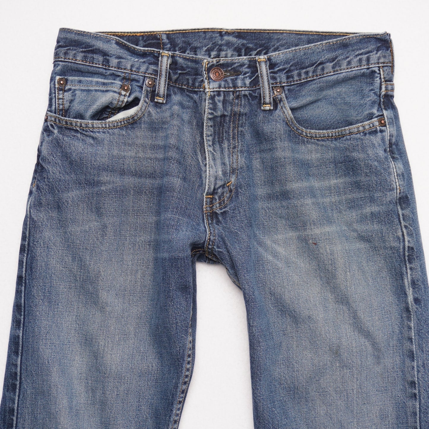 Levi's 514 Men's Straight Fit Jeans Blue Denim Made in Mexico Size 32