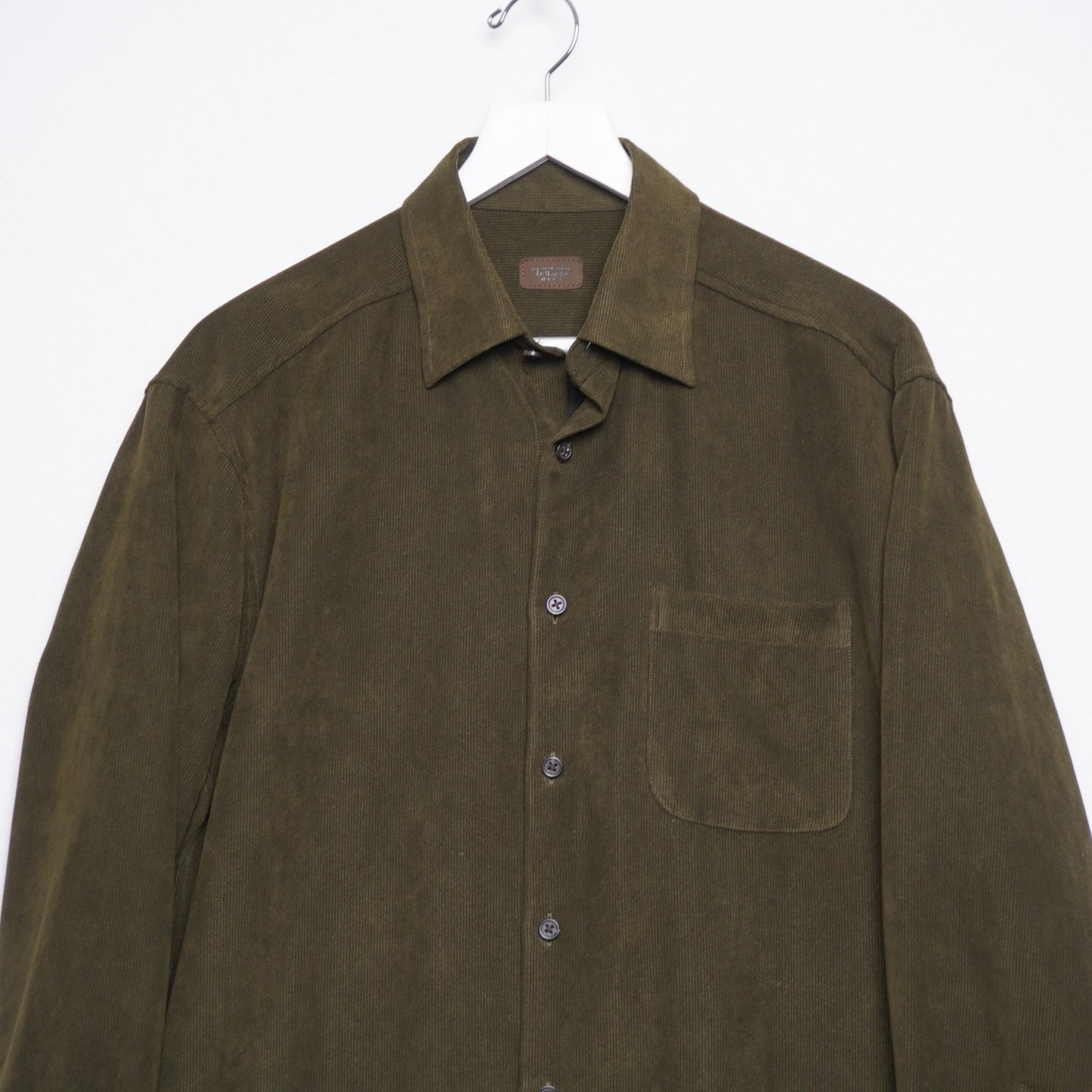 Talbot's Mens Green Corduroy Overshirt Size Medium