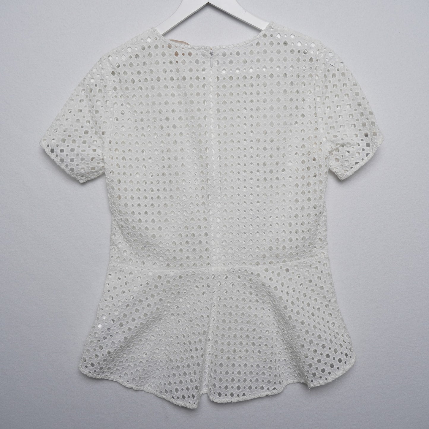 MICHAEL Michael Kors White Eyelet Top Size S