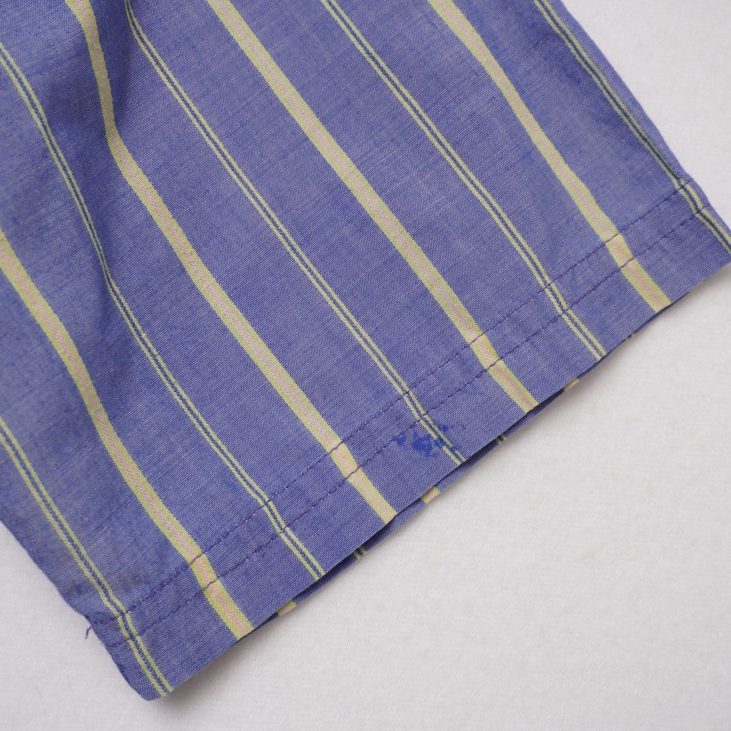 American Weekend Men’s Short Sleeve Button Down Striped Shirt S