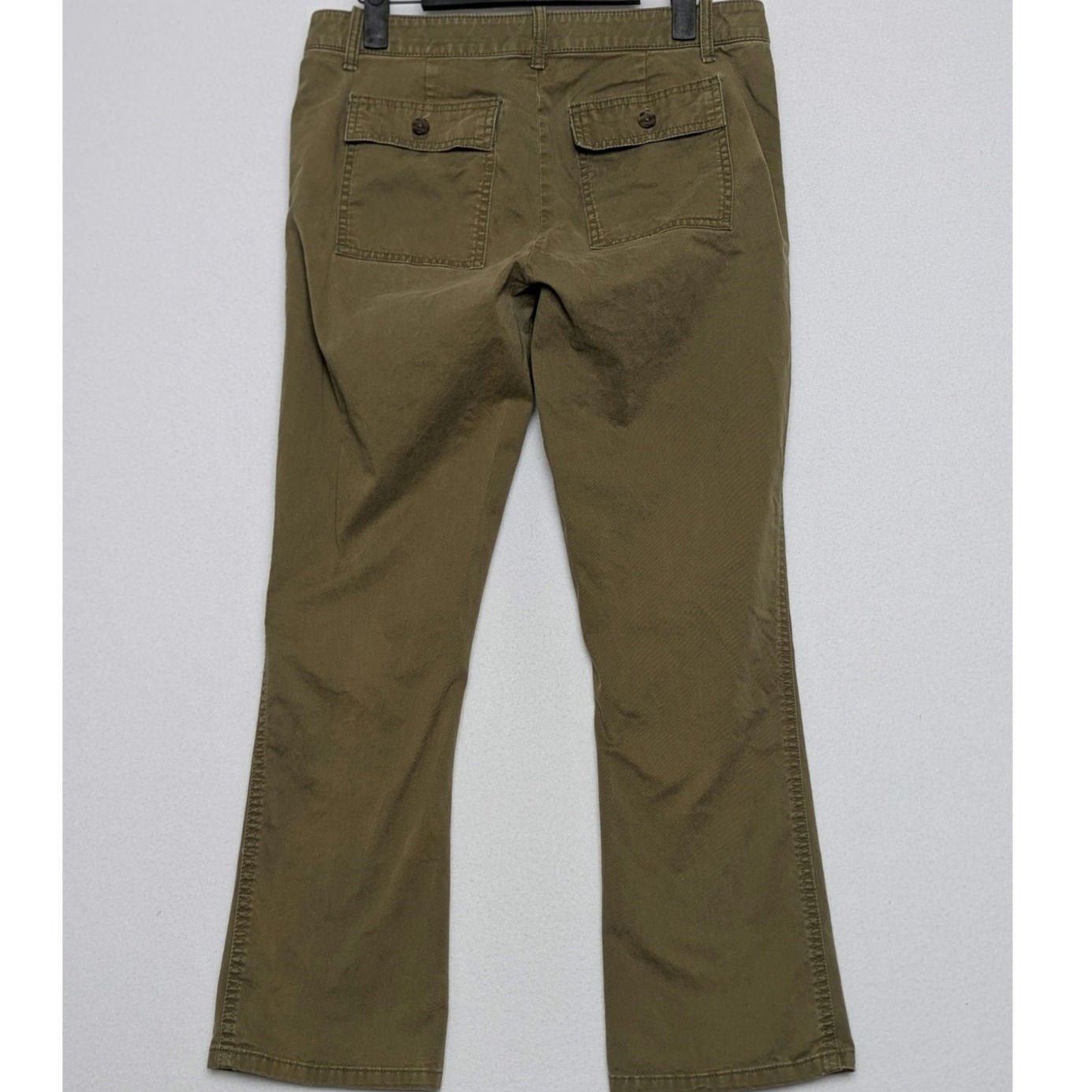 Vintage Gap Green Low Rise Flared Chino Pants Womens 2R