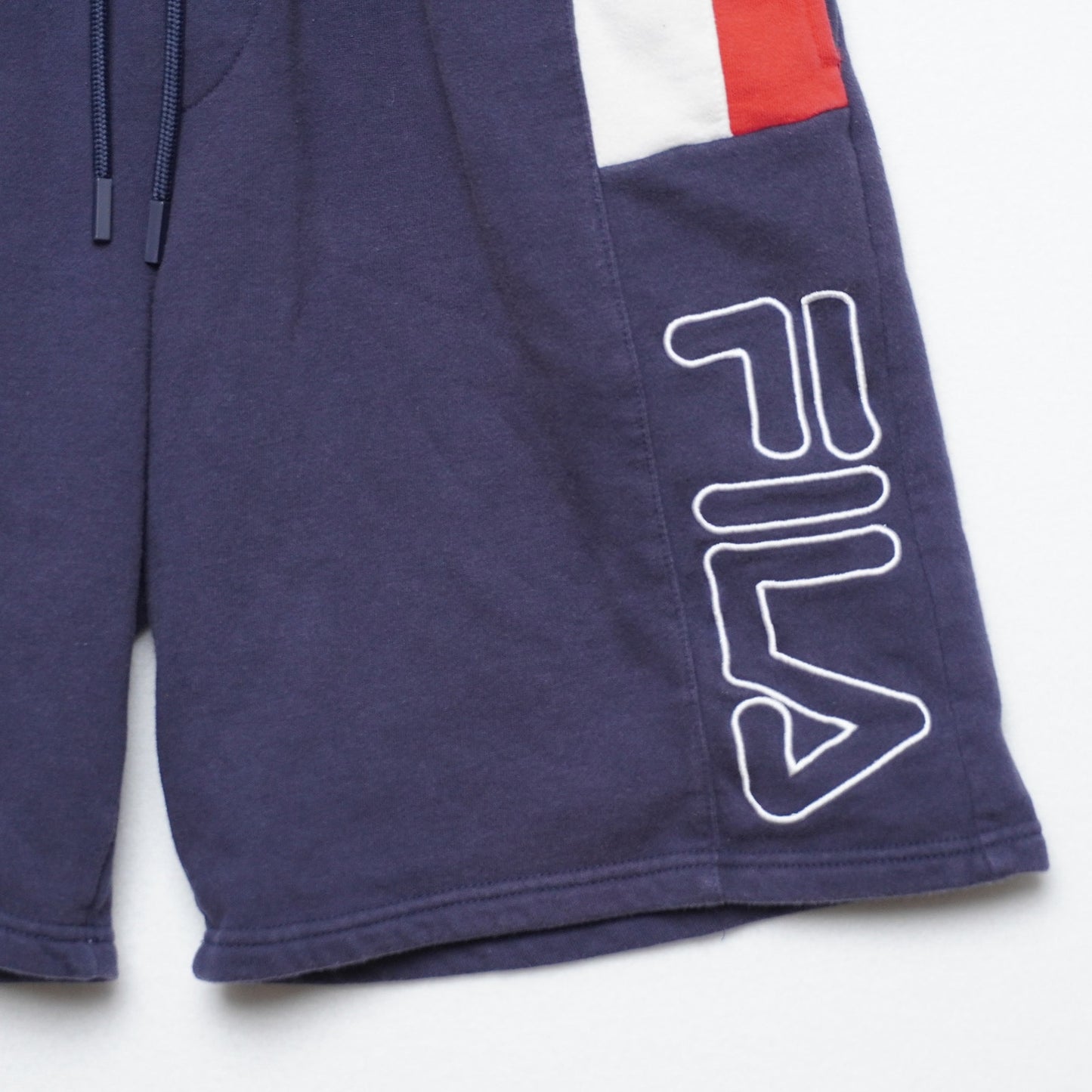 FILA Sweat Shorts Red White Blue Size Medium Drawstring