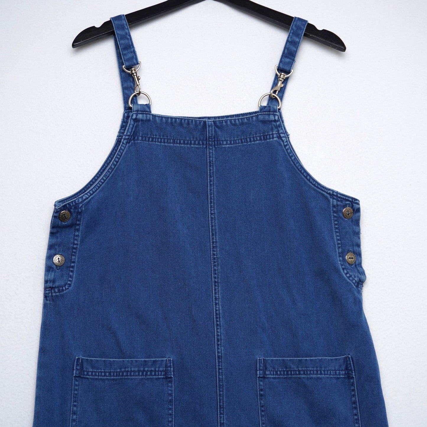 Sonoma Jean Company Denim Overall Dress Women's Medium Adjustable Straps Pockets