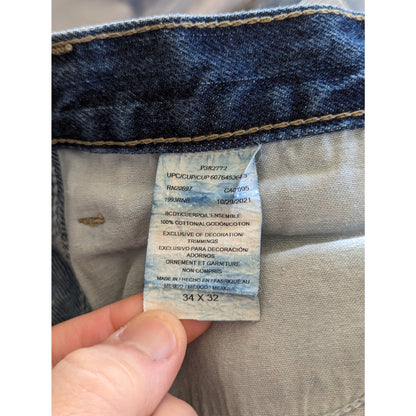 Dickies Carpenter Jeans Dark Wash 34x32 100% Cotton