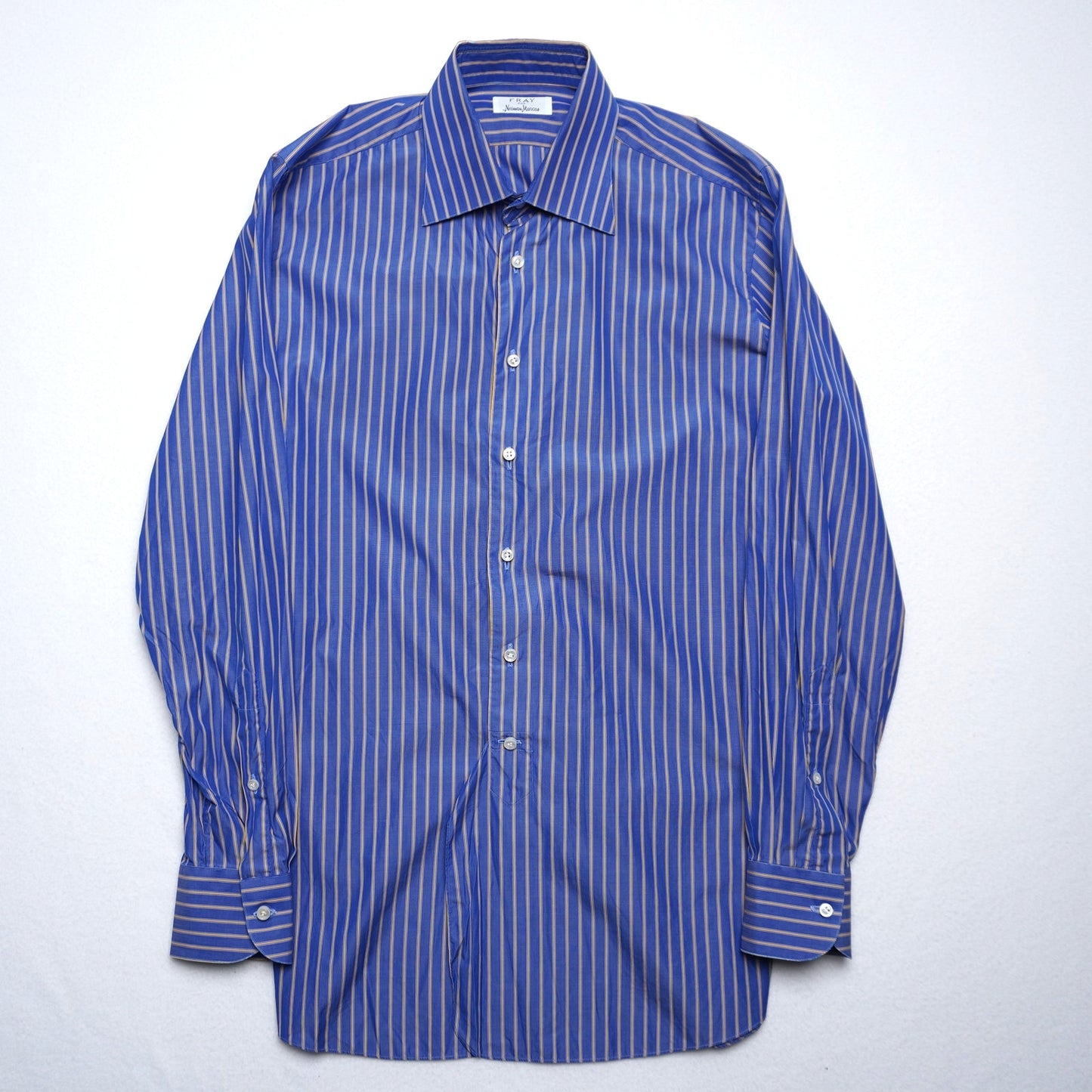 Fray for Neiman Marcus Striped Dress Shirt 15 1/2
