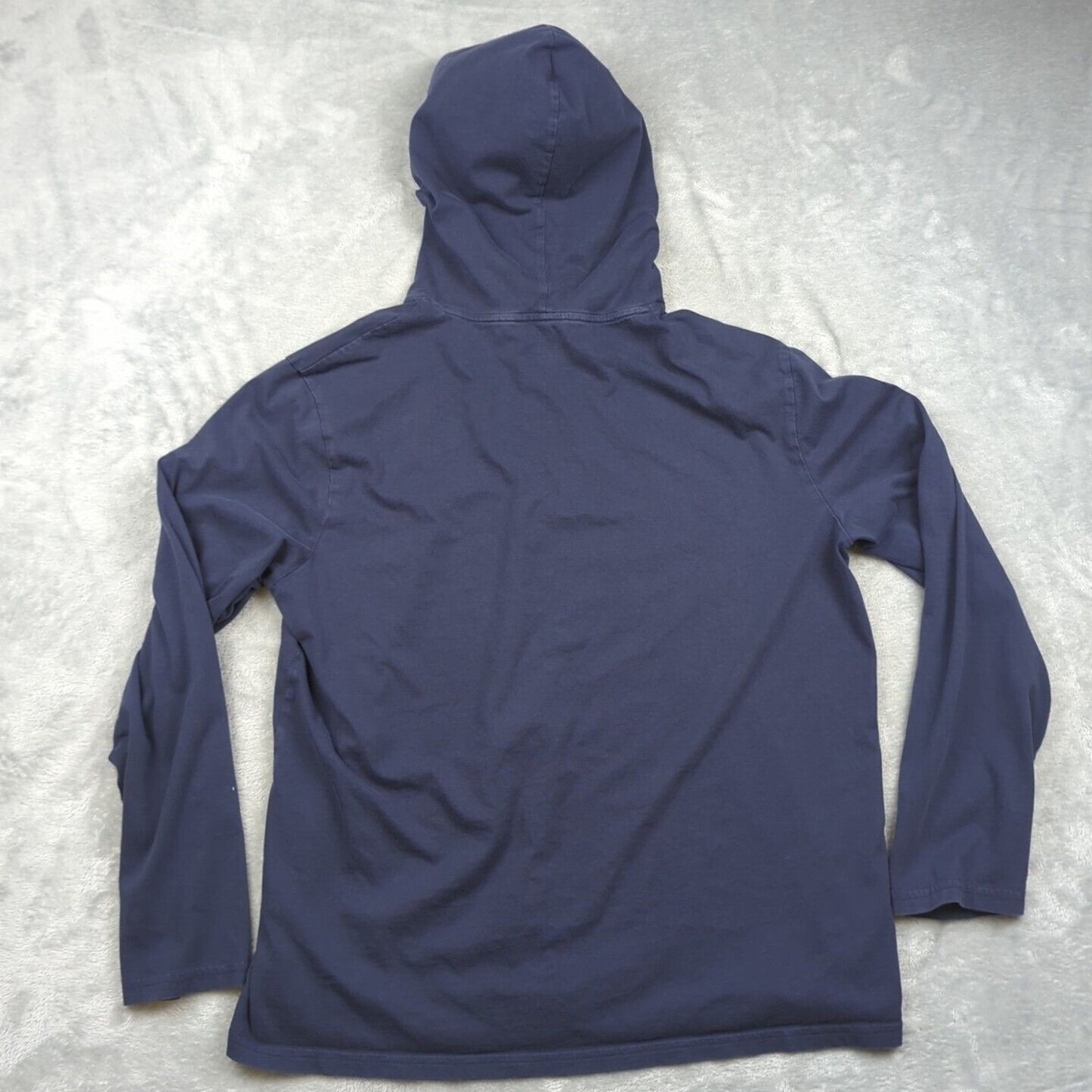Men's Polo Ralph Lauren Hooded Long Sleeve Shirt Large Blue Lightweight Hoodie