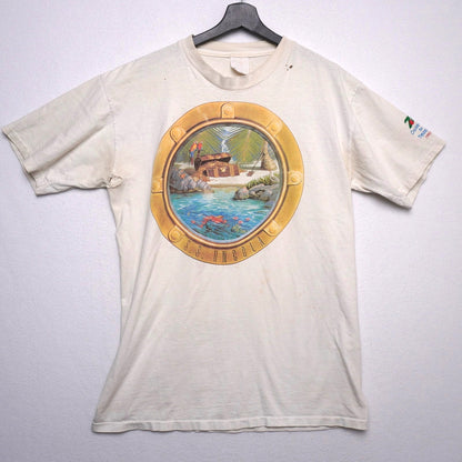 Vintage 1993 7UP Cruise-UN for Treasure USS Lincoln T-Shirt Single Stitch Promo