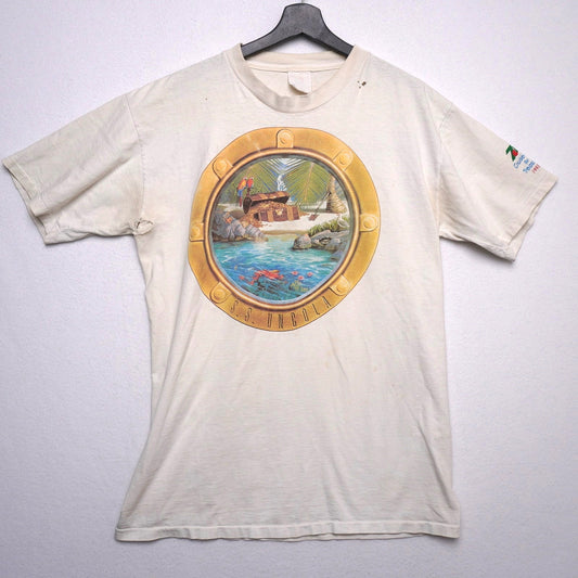 Vintage 1993 7UP Cruise-UN for Treasure USS Lincoln T-Shirt Single Stitch Promo