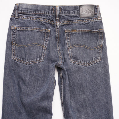 Lee Regular Fit Jeans Men's Size 32x30 Straight Leg Dark Wash Made in Mexico
