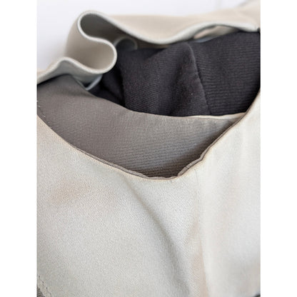 Zac Posen Silk Sheath Dress Silver