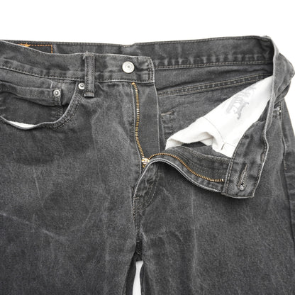 Levi's 505 Black Jeans Men's W34 L34 Straight Fit Made in Indonesia