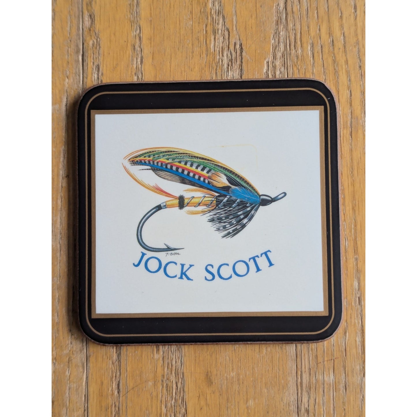 Vintage Pimpernel Coasters Salmon Flies by Gunnar Johnson - Set of 6