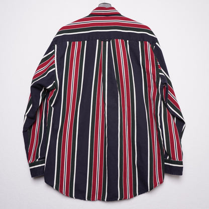 Vintage Nautica Striped Shirt Vertical Stripe 90s Button Down M