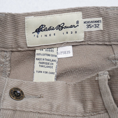 Vintage Eddie Bauer Cargo Utility Pants Men's 35x32 Cotton Utility Workwear