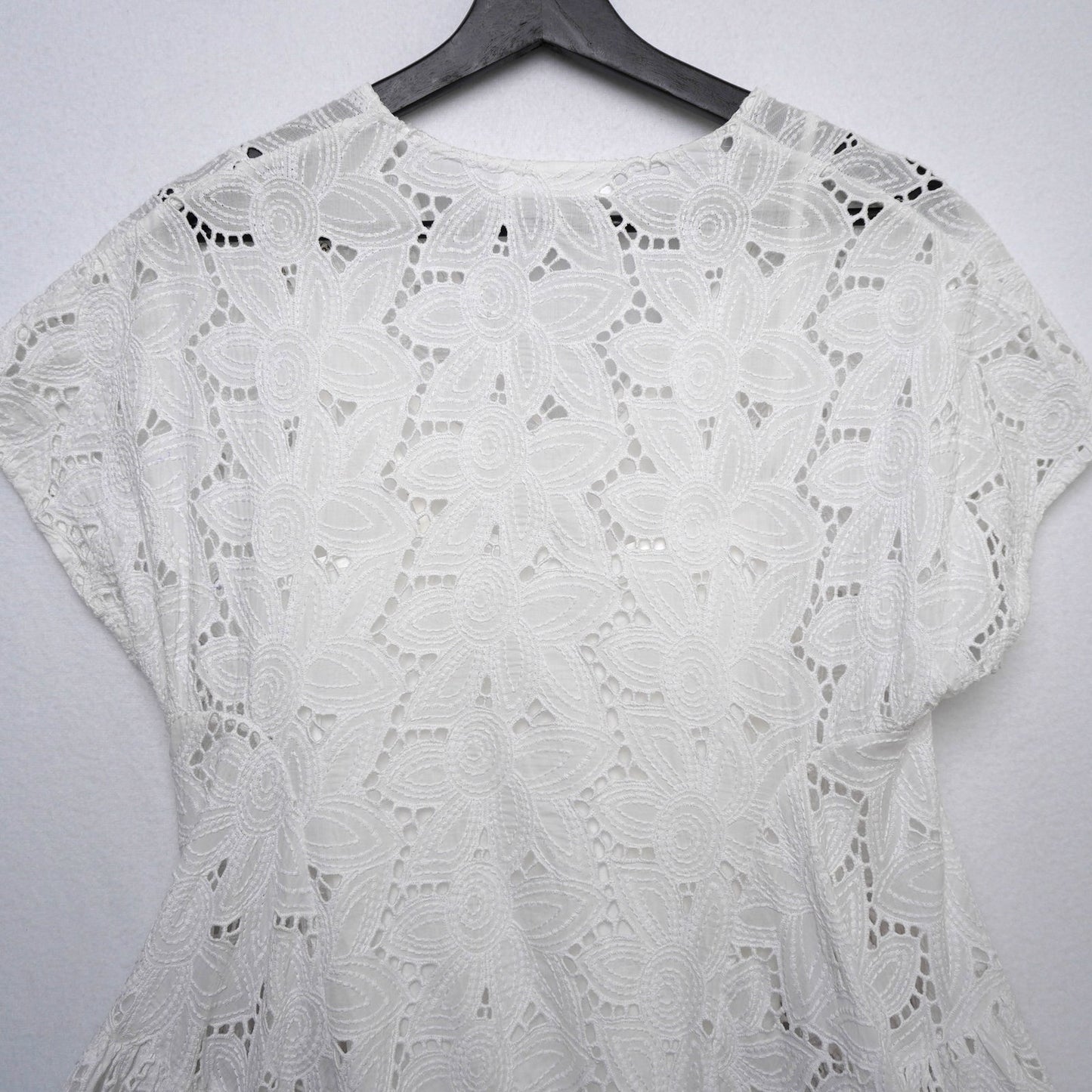 Merlette Ballou Floral 100% Cotton Eyelet Minidress XXS