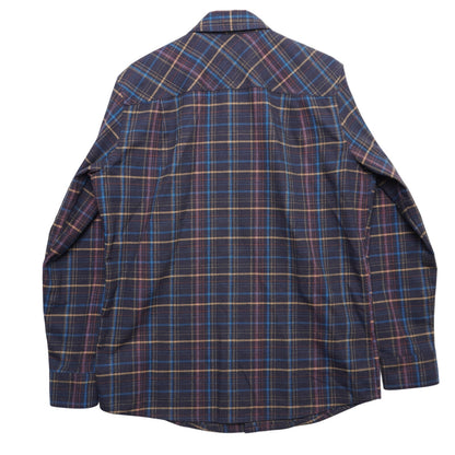 L.L. Bean Plaid Flannel Shirt Western Style Snap Front Multicolor Men's Medium M