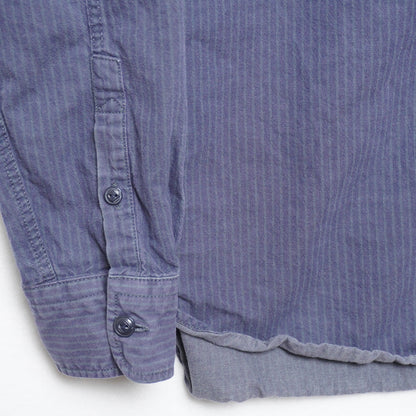 Gap Blue Striped Button Down Shirt Long Sleeve Size Medium