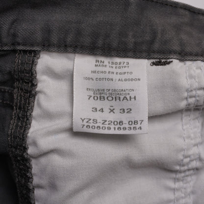 Wrangler Originals Cargo Pants Gray 34x32 Relaxed Fit Cargo Pockets 100% Cotton