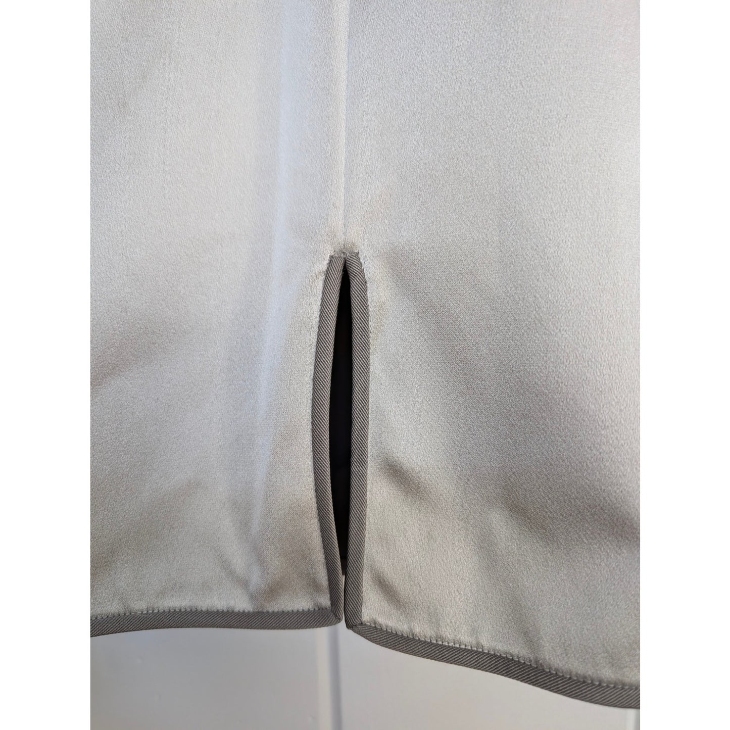 Zac Posen Silk Sheath Dress Silver