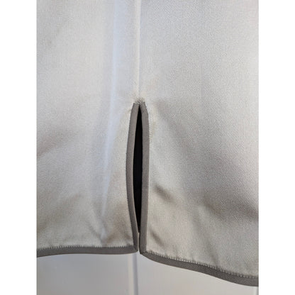 Zac Posen Silk Sheath Dress Silver