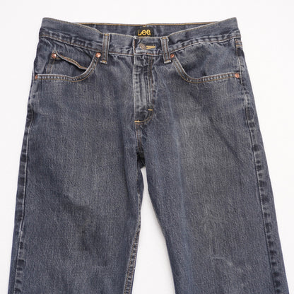 Lee Regular Fit Jeans Men's Size 32x30 Straight Leg Dark Wash Made in Mexico