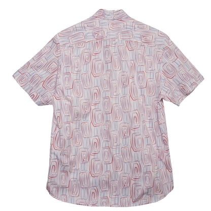 Kennington California Retro Geometric Print Shirt Men's L Mod 90s USA Vibes