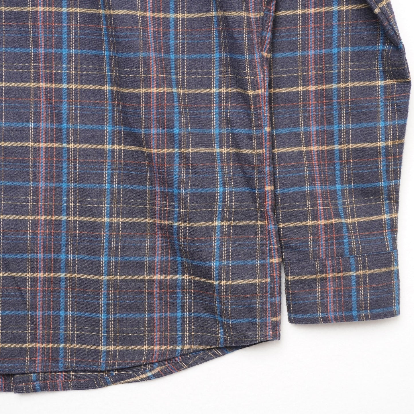 L.L. Bean Plaid Flannel Shirt Western Style Snap Front Multicolor Men's Medium M