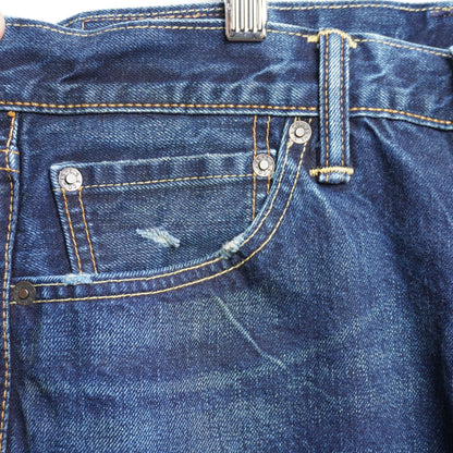 Levi's 501 Button Fly Jeans Men's 32x32 Dark Wash Distressed
