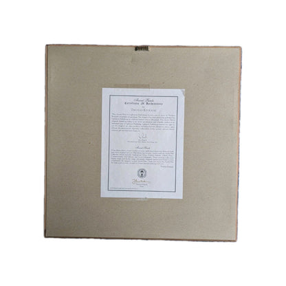 Thomas Kinkade Victorian Christmas I “O Come All Ye Faithful” COA Accent print