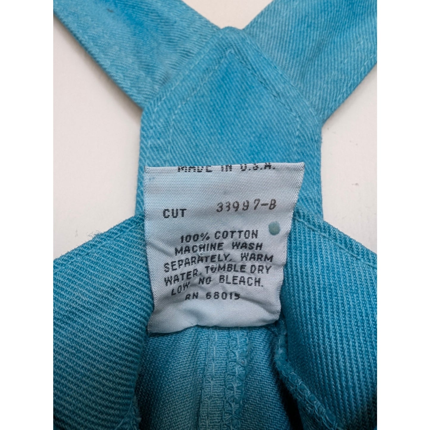 Vintage Bongo Sweatheart Neckline Denim Turquoise Dress 9