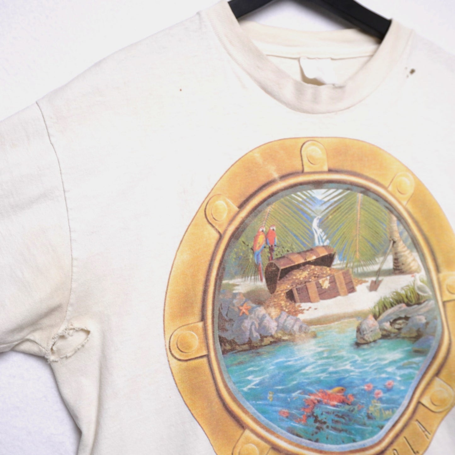 Vintage 1993 7UP Cruise-UN for Treasure USS Lincoln T-Shirt Single Stitch Promo